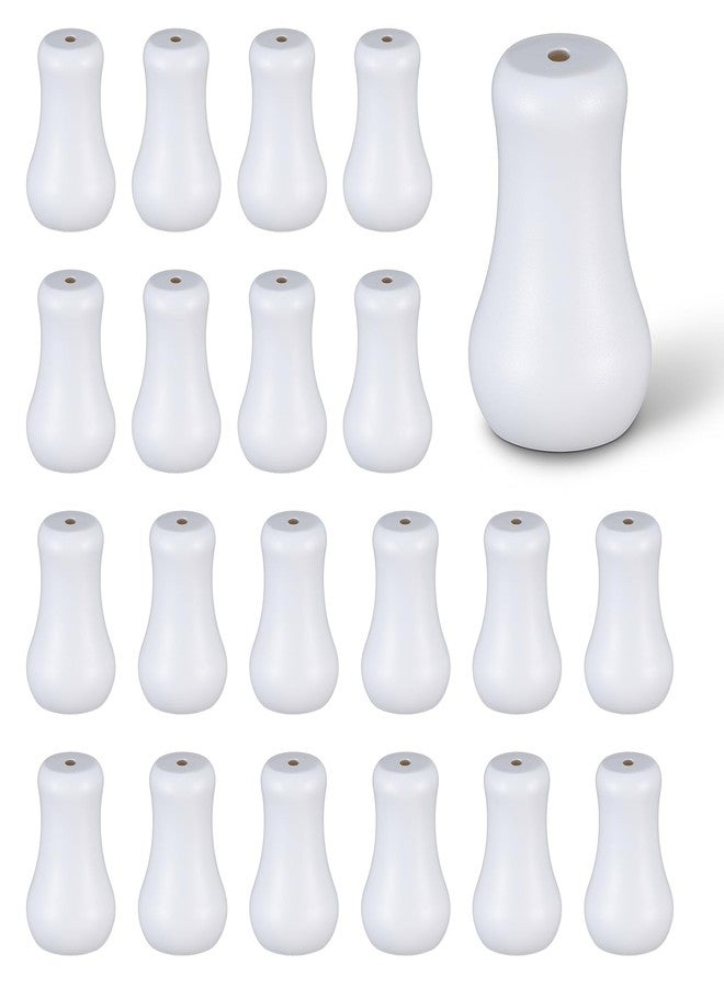 Qulkws 20Pcs White Plastic Cord Tassel Blind Pull Cord Knobs Blind Cords Pull End Blinds Cords Replacement Parts for Curtain Craft Shades - Image 1